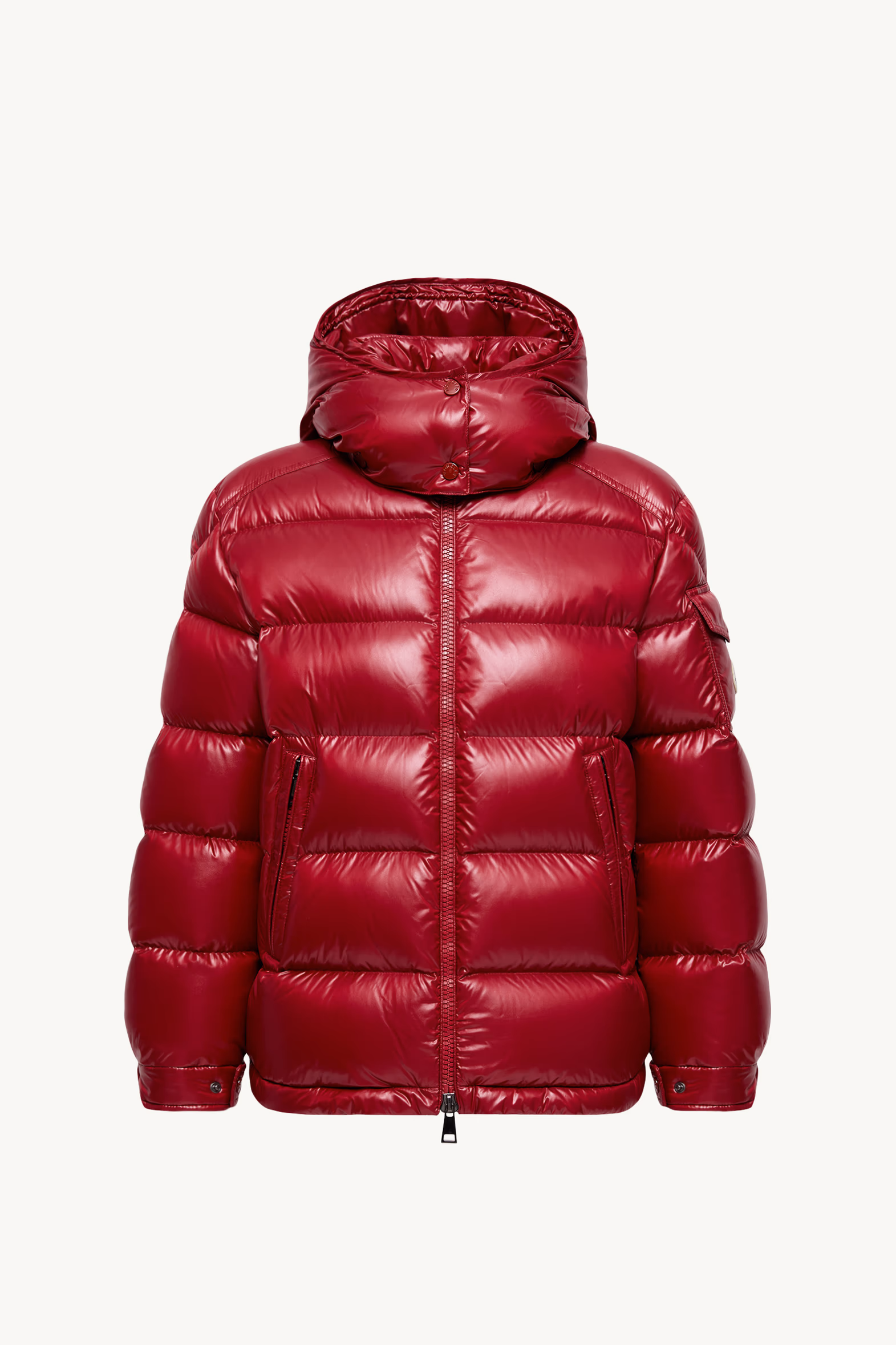 Maire Hooded Short Down Jacket Women Burgundy Moncler 2
